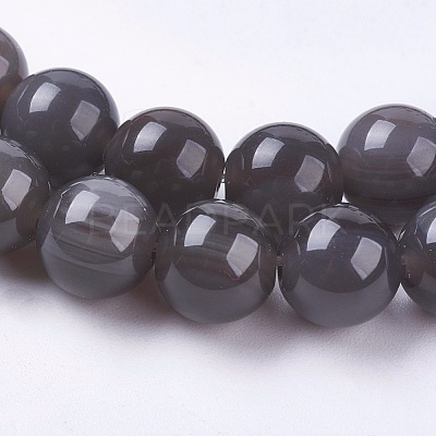 Natural Ice Obsidian Beads Strands X-G-E468-D01-6mm-1