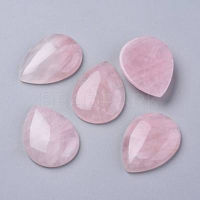 Natural Rose Quartz Cabochons X-G-E491-A-03-1