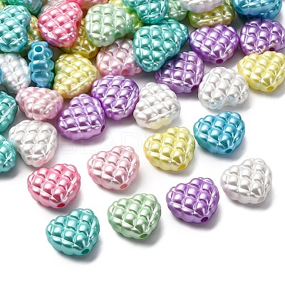 Pearlized Opaque Acrylic Beads OACR-G052-06-1