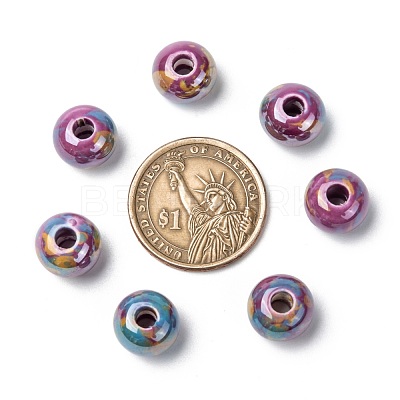 Handmade Porcelain European Beads OPDL-Q100-1-1