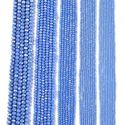 Electroplate Glass Beads Strands LS-EGLA-A044-P8mm-B17-1
