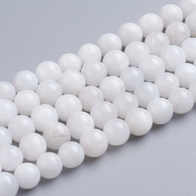 Natural Rainbow Moonstone Beads Strands X-G-C068-8mm-1-1