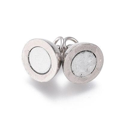 Brass Magnetic Clasps with Loops MC020-NF-1