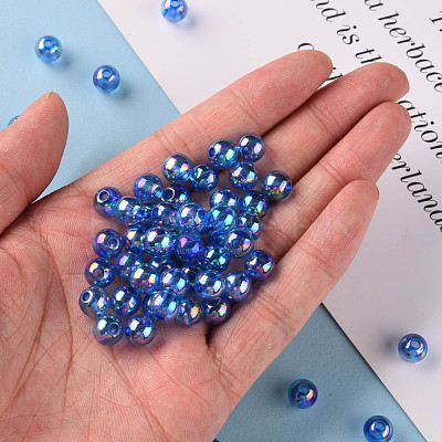 Transparent Acrylic Beads MACR-S370-B8mm-751-1