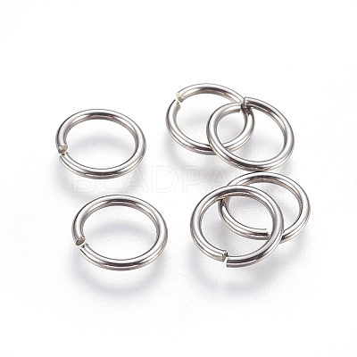 Tarnish Resistant 304 Stainless Steel Open Jump Rings A-STAS-P212-25P-17-1