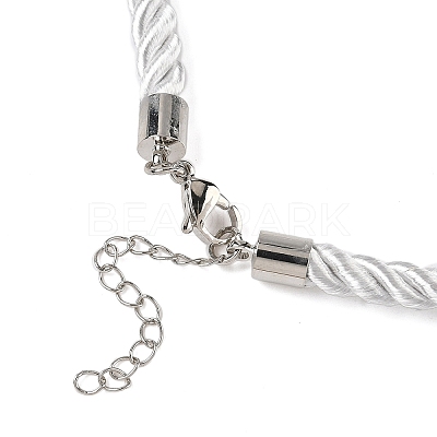 5MM Nylon Twisted Cord Necklace Making FIND-G096-01P-21-1