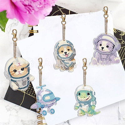 Animal Spaceman DIY Diamond Painting Kit PW-WG21165-01-1