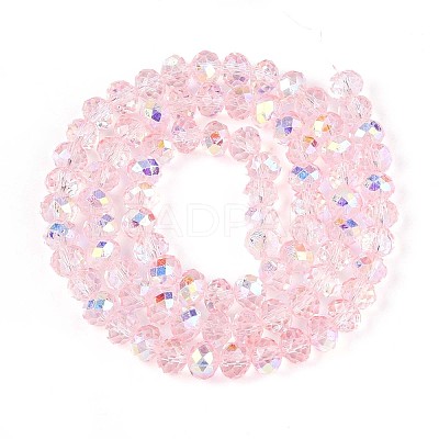 Transparent Glass Beads Strands EGLA-N016-6mm-04-1