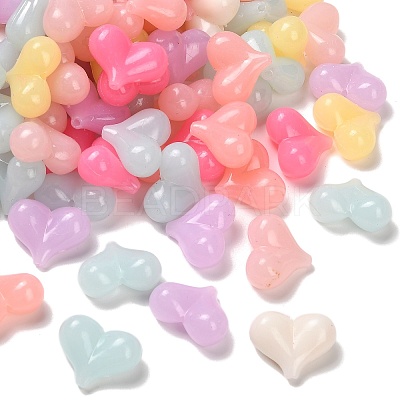 Acrylic Imitation Jelly Beads X-OACR-P032-07M-1
