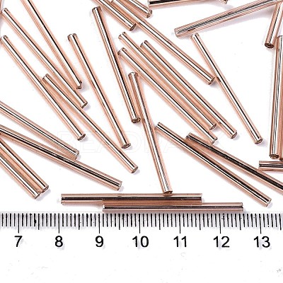 Electroplate Glass Bugle Beads SEED-S043-02A-03-1