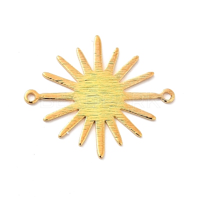 Rack Plating Brass Connector Charms KK-E067-32G-1