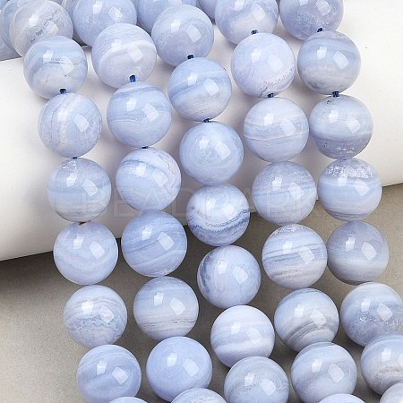 Natural Blue Lace Agate Beads Strands G-D106-A01-12mm-1