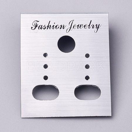 Plastic Jewelry Display Cards DIY-K032-17A-1