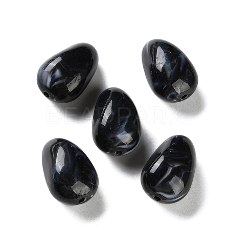 Opaque Acrylic Beads OACR-M015-06-1