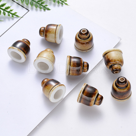 Handmade Porcelain Bead Cones PORC-S500-021-A02-1