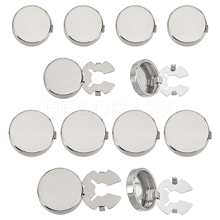 12Pcs 2 Styles Brass Cufflinks KK-ME0003-91P-1