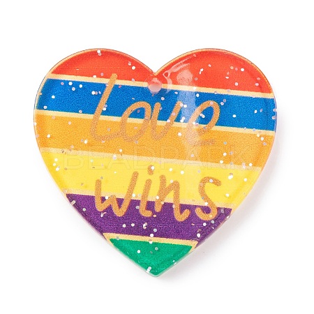 Rainbow Theme Acrylic Pendants MACR-U003-01B-1