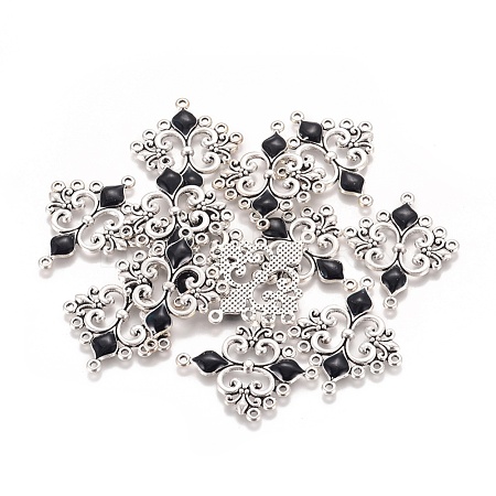 Alloy Enamel Chandelier Component Links ENAM-EA9734Y-1-1