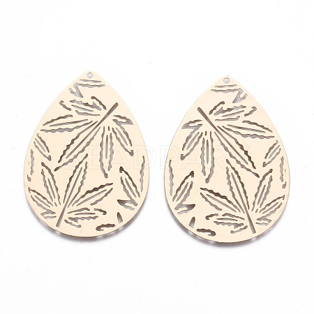 Autumn Theme Brass Pendants KKC-T001-41KC-1