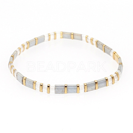 Bohemian Glass Seed Beaded Stretch Bracelets JM4508-26-1