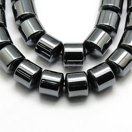 Grade AA Non-magnetic Synthetic Hematite Column Beads Strands G-F161-06E-1