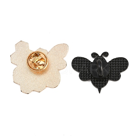 4Pcs 4 Style Creative Zinc Alloy Brooches JEWB-LS0001-45A-1
