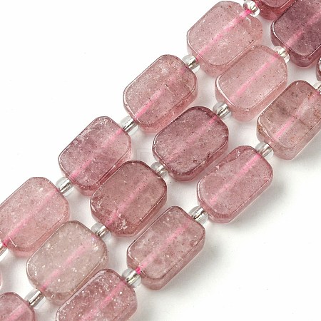 Natural Strawberry Quartz Beads Strands G-C098-A13-01-1