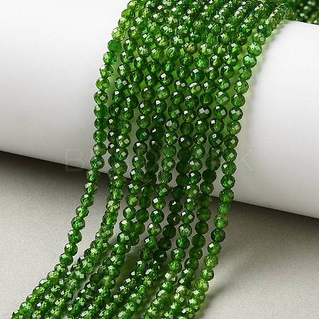 Natural Green Diopside Beads Strands GG-CBA4941-A02-3mm-1
