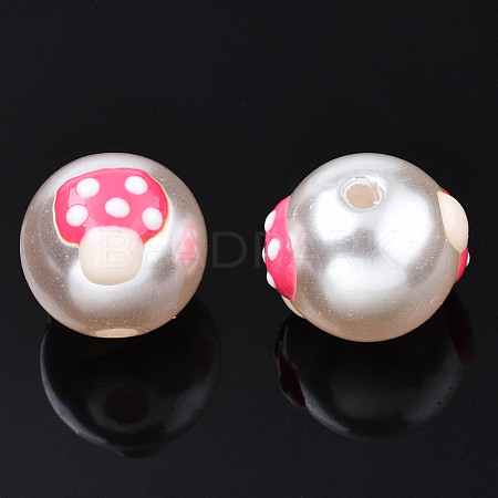 ABS Plastic Imitation Pearl Beads KY-N015-106-1