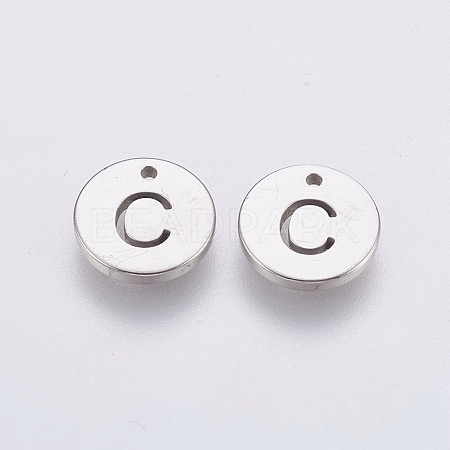 Non-Tarnish 304 Stainless Steel Charms STAS-P212-15P-24-1