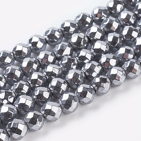 Non-Magnetic Synthetic Hematite Beads Strands G-G093-3mm-1