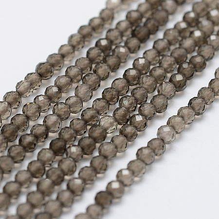 Natural Smoky Quartz Beads Strands G-D840-09-4mm-1