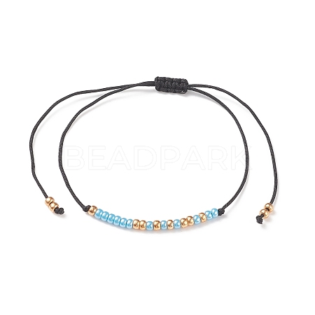 Morse Code Journey Bracelets BJEW-JB08949-02-1