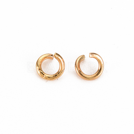 Brass Open Jump Rings KK-S360-064-NF-1