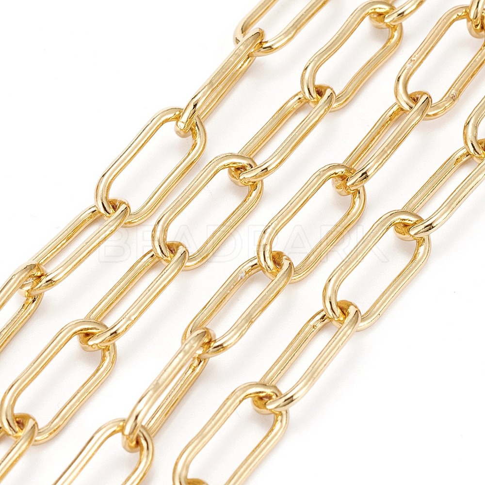 Brass Paperclip Chains - Beadpark.com